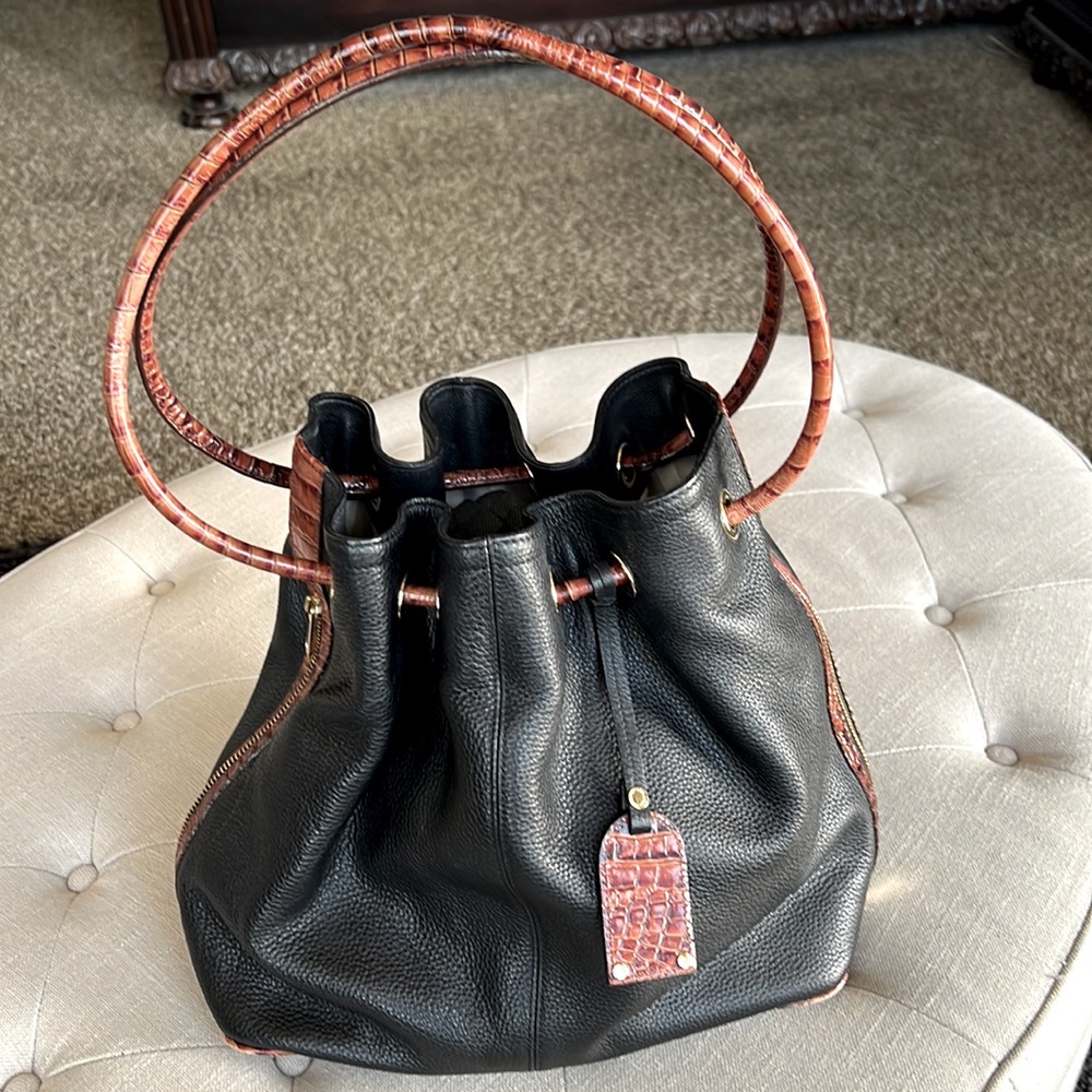 Brahman drawstring handbag